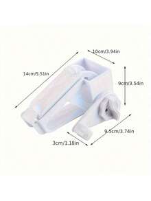 1pc Handheld Cheese Grater, Home Use Cheese Shredder, Manual Rotary Cheese Grater, Reusable Hard Cheese Chocolate Nut Shredder, Kitchen Gadget - White - View 7