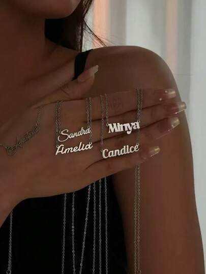 1 Dây chuyền thép không gỉ thiết kế riêng - Mạ vàng 18K, trang sức đôi phong cách Bohemian thủ công, mặt dây chuyền chữ cái có thể điều chỉnh, quà tặng Ngày của Mẹ, Fay, sinh nhật và lễ hội âm nhạc, quà tặng cá nhân hóa, phụ kiện ngày lễ, thủ công chất lượng cao, trang sức tình yêu lễ hội, độc quyền dành cho những người yêu thích phụ kiện du lịch.