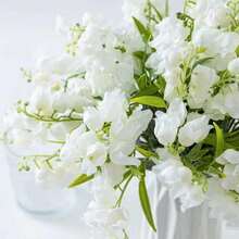 18 Stems Artificial Lily Of The Valley Bouquet - Fake Green Stems For Tabletop Center Decor And Party Decoration - Multicolor - View 5