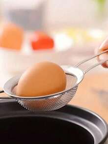 1/3 Pcs Stainless Steel Fine Mesh Strainer With Handle - Kitchen Sifting Tool - Silver - View 8