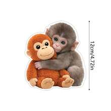 Bộ 10 hình dán khỉ phổ biến, với các thiết kế bao gồm: Một chú khỉ dễ thương đang tung cú đấm, một chú khỉ nổi tiếng ở sở thú, một chú khỉ dễ thương đang cầm đồ chơi và một chú khỉ nhỏ đang tung cú đấm. - Nhiều màu - Xem 6