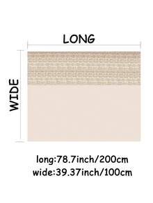 1pc Women's Linen Solid Color Lace Trim Scarf, Lace Long Scarf Suitable For Daily Wear, Beach, Holiday, Travel Essential - Apricot - View 4