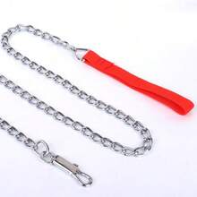 1 dây xích sắt dày 3/3.5mm, tay cầm bằng vải mềm màu đen, dài 1.2m - màu đen - Xem 5