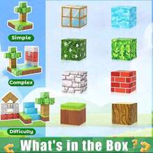 Bộ xếp hình nam châm 28/48/64/100 mảnh - Đồ chơi xếp hình khối lập phương, Đồ chơi giáo dục STEM kích thích giác quan cho bé trai và bé gái từ 3 tuổi trở lên, Đồ chơi sáng tạo giúp bé học tập và vui chơi, Bộ trò chơi lắp ráp DIY, Quà tặng sinh nhật/ngày lễ (Nhiều màu) - Nhiều màu - Xem 4