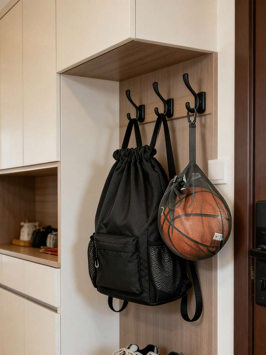 Sports Drawstring Backpack With Detachable Basketball Net Bag, Waterproof Gym Sackpack With Ball Holder & Front Pocket, Large Capacity Drawstring Bag For Basketball, Soccer & Training, Ideal For Men, Teens & Athletes, Perfect For School, Gym, Beach & Sports Games, Versatile As Gym Bag, School Backpack & Sports Equipment Organizer