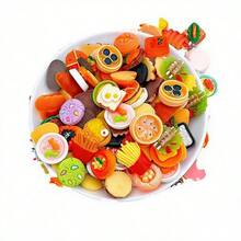 10/20/30/50/100个迷你逼真食物玩具，蛋糕、面包、糖果，迷你面包蛋糕树脂配件，DIY装饰，娃娃屋，生日/节日/圣诞礼物 - 隨機 - 查看 4
