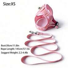 Pink Harness With Anchor Points, Suitable Kittens And Small Dogs. - Pink - View 9