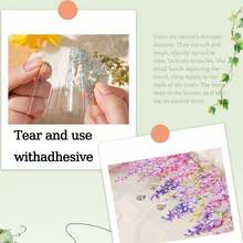 5*200cm 1 cuộn băng dính PET chủ đề dây leo tươi mát, tự dán, dùng để trang trí sổ lưu niệm, nhật ký, tranh ghép ảnh. - Xem 8