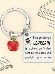 【教师节礼物】教师钥匙扣，教师节礼物，告别礼物，感恩节礼物，送给优秀教师的温馨礼物，圣诞礼物，毕业标语，休闲，派对，可爱，街头，优雅，锌合金，教师节 - 銀色 - 查看 8