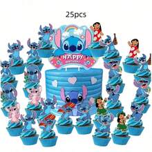 Hasbro 25pcs Rainbow Color Stitch Cake Decorations, Cake DIY Decor, Birthday Party Cake Decorations - View 12