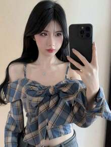 Women Blouses & Shirts - Blue - View 7