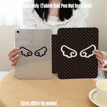 适用于 iPad Mini 4/5/6/7、5/6/8/9/10/11、Air 3/4/5/6/7、Pro 10.5/11/12.9/13 英寸、Galaxy Tab S6 Lite/S7/S8/S9/S10/FE/Plus/A8/A9 Plus 系列的透明亚克力三折保护套，带笔槽。高透明度、防摔、三折支架、笔槽收纳、纤薄全方位保护、精准开孔。 - 彩色 - 查看 9