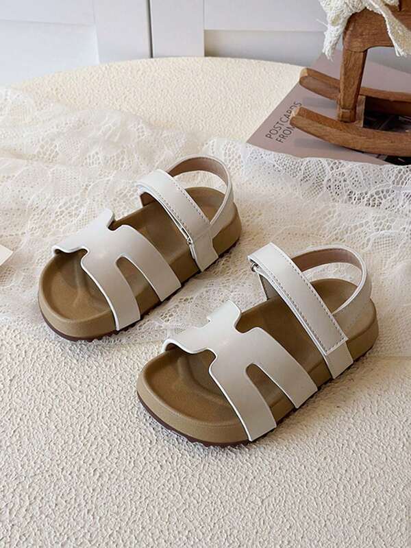 2026 Nuevas sandalias de estilo boken de verano para niños y niñas, con cierre de gancho y bucle, suaves, antideslizantes y transpirables, zapatillas de playa para niños pequeños