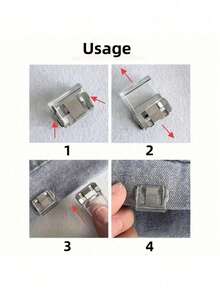 2/4/5/6/10/12/15/20/25/30/35/50个装裤腿缩短隐形固定夹，防拖裤脚，免缝隐藏式扣环腿部闭合装置，防拖地裤脚扣 - 彩色 - 查看 4