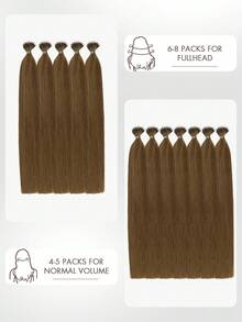 12-24 Inch Nano Ring Hair Extensions, Invisible Nano Tip Hair Extensions, Natural Looking Real Human Hair Extensions - S6 - View 6