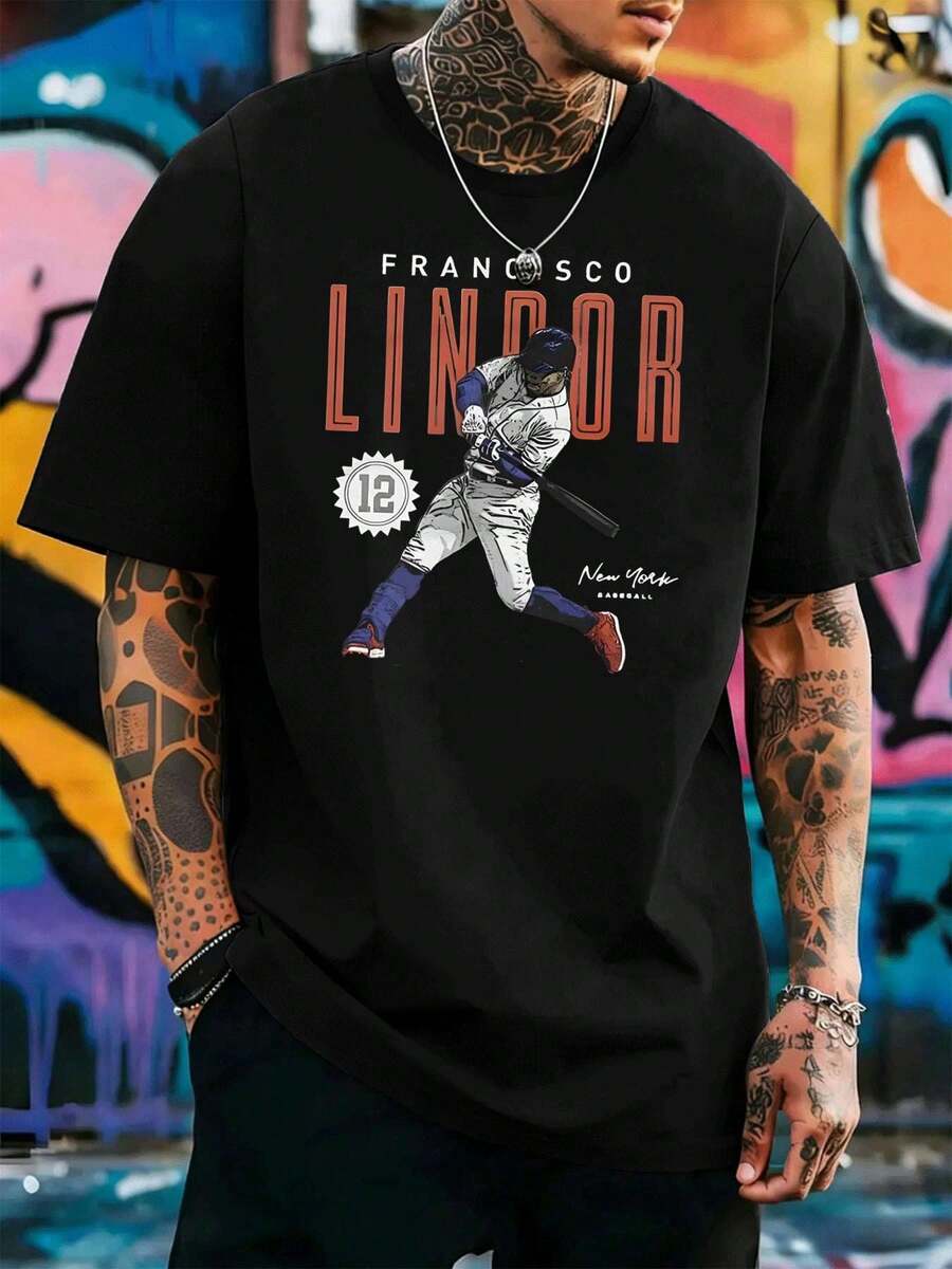 Camisetas masculinas - Preto - Ver 1