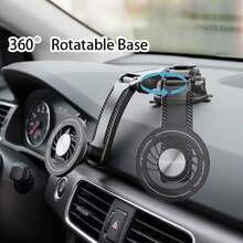 磁吸式车载手机支架，仪表盘及中控台导航支架 - 黑色 - 查看 5