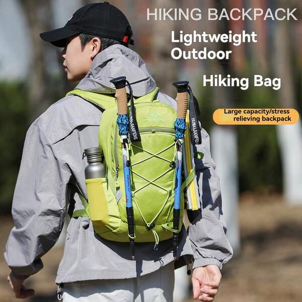 YOONI Mochila de senderismo profesional ligera y multifuncional para exteriores, con gran capacidad y resistente al agua, para viajes, trekking y ciclismo