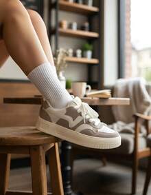 Moretto Campus Unisex Casual Skate Shoes, Super Comfortable, Premium Line, Everyday Wear, Men's And Women's, New Release 2025, Super Lightweight, Perfect For Work, Affordable - VTZ.plat.GRAY - 查看 3
