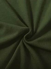 Women's 100% Cotton T-Shirt With "Baseball Mom" Print, Soft And Breathable Round-Neck T-Shirt For Autumn And Winter, Y2K Millennium Style, Street Fashion, Moisture-Wicking, Casual Wear, Suitable For Celebrations And Parties, Holiday Attire! - 軍綠色 - 查看 3