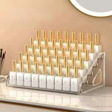 5/4/3 Tier Detachable Multi-Functional Storage Rack, Suitable For Storing Perfume, Cosmetics, Glasses, Nail Polish, Etc. Acrylic Material, Large Capacity Design, Suitable For Use In Vacation, Beach, Bathroom, Bedroom And Other Scenarios. - Multicolor - View 8