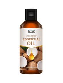 LZJV 100ml/3.4 Fl Oz, 30ml/1.0 Fl Oz Coconut Fragrance Essential Oil, Long-Lasting Aroma, Suitable For Body Care, Nourishing And Smoothing Skin. Applicable For Face, Hair, Skin And Body. Can Be Used With Aroma Diffuser/Aroma Stone For Home, Car And Outdoor Travel. - Coconut Essential Oil - View 13