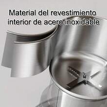 Molino de café eléctrico, molinillo de especias plateado de 150-300 W Funcionamiento con un solo toque para moler granos de café, especias, hierbas secas, frutos secos y mucho más. - Negro - Ver 5