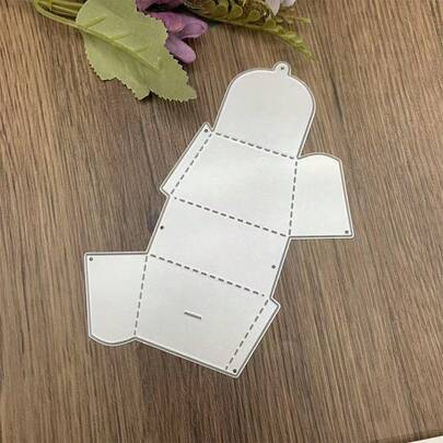 银色金属切割模具，糖果礼盒压花模板，盒子制作模具，DIY剪贴簿，纸卡，工艺美术装饰冲压模具
