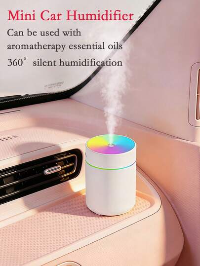 180ml Multifunctional Car Humidifier With Auto-Off Function, USB Power Interface (Requires Plug-In Use), Dual Mist Modes, Ultrasonic Silent Technology, Aroma Diffusion Function, And LED Ambient Lighting. Available In Classic Black And White, With Five Fragrance Options. Suitable For Use In Cars, Offices, Bedrooms, Hotels, And More. Various Combination Sets Are Available. An Excellent Choice For Automotive Accessories And Gifting.