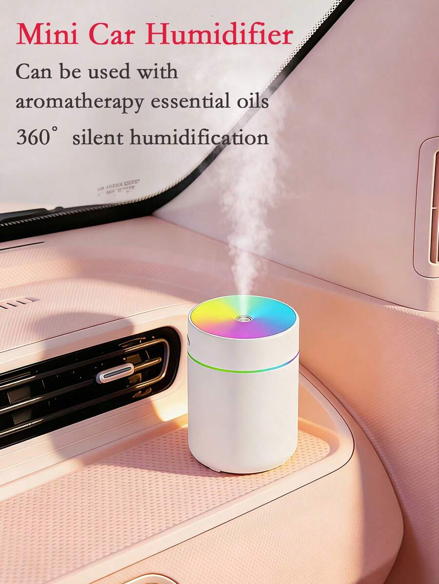 180ml Car Humidifier, Auto-Off, USB Power, Dual Mist, Ultrasonic Silent, Aroma, LED. B/W, 5 Scents. Car/Office/Bedroom/Hotel. Combo Sets. Great Gift - A - View 1