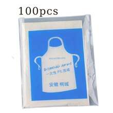 Tạp dề nhà bếp dùng một lần 65x95cm - Chống thấm nước và dầu mỡ, thích hợp cho việc chuẩn bị thực phẩm, nướng thịt hoặc vẽ tranh, thiết kế dùng một lần tiện lợi. - A - Xem 9