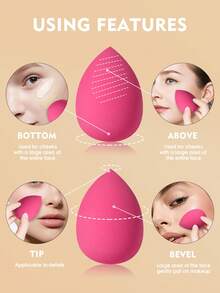 12件套化妆工具套装，包括：10支化妆刷+2个化妆海绵 - 彩色 - 查看 8