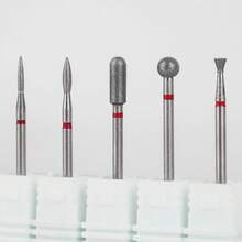 6件套金刚石美甲钻头，硅胶抛光美甲钻替换钻头 - 6件套裝 - 查看 3