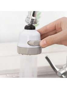 Kepala Semprotan Keran Dapur yang Dapat Diputar 360 Derajat, 3 Mode Semprotan yang Dapat Diatur - Aerator Keran Hemat Air dengan Fungsi Pulsa, Pancuran, dan Pulsa+Semprotan, Kepala Semprotan Keran Plastik Universal untuk Penggunaan di Rumah - Tiga pengaturan yang dapat disesuaikan - View 3