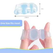 1 Pair Transparent Silicone Toe Protector, Unisex Household Use - White - View 2