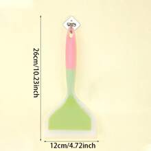 4-Color Random Silicone Spatula, Non-Stick Heat Resistant, Suitable For Cooking, Mixing, Grilling, Grilling Accessories, Mixing Tools, Non-Stick Cooking Spoon, Heat Resistant Utensils, Colorful Kitchen Utensils, Vibrant Cooking Tools, Flexible Silicone, Easy To Clean Surface, Suitable For Holiday Chefs And Baking Enthusiasts, Cooking Flat Spatula - Multicolor - View 3