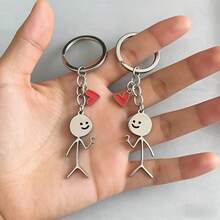 Bộ 2 móc khóa hình trái tim, quà tặng. - Nhiều màu - Xem 5