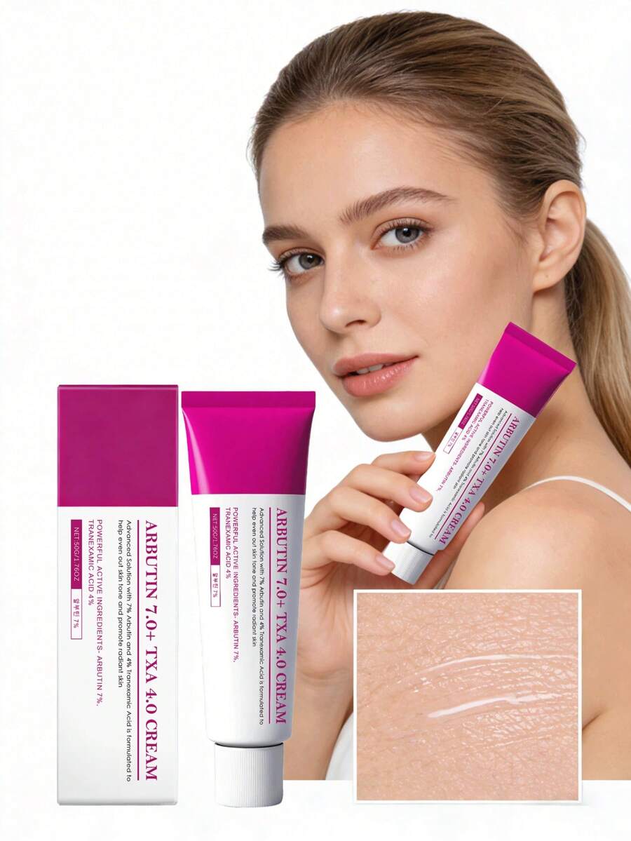 Hydrating Face Cream For Daily Skin Care, Soothing Moisturizer With Glycerin & Arbutin, Moisturizing Brightening Repair Cream Long-Lasting Hydrating Gentle Portable Design With Elastin Essence Skin Care, Suitable For Daily Use On Most Skin Types, Mother's Day Gifts, Father's Day Gifts, Skin Care Gifts - 肌膚保濕霜 - 查看 1
