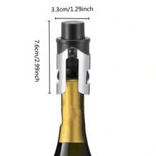 Reusable Champagne Stopper Vacuum Pump Preserver, Suitable For Champagne, Prosecco, Cava, Black - Multicolor - View 2