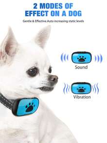 1PCS New Bark Arrester Intelligent Automatic Recognition Training Dog Vibration Anti Barking Rechargeable Bark Arrester Collar Size Can Be Used For Pets, Durable And Practical, Easy To Carry And Operate, With Multiple Colors To Choose From - Multicolor - View 7