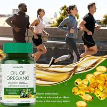 MONTUE 3 Packs Top Grade Oregano Black Seed Oil Blend 6000mg Per Serving, 300 Count 2 In 1 Formulated With Black Seed Oil 200mg, 4X Strength Carvacrol & Thymoquinone Plant Based, Immune Support - 150個 - 查看 2