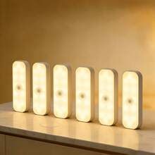 1pc USB Rechargeable Motion Sensor Light - Wireless, Easy Installation, Auto-Detect & Adjustable Brightness - Ideal For Garage, Bedroom, Kitchen, Attic, Stairs, Storage Room, Indoor Lighting | Wall Mounted Light | Plastic Structure, Indoor Motion Sensor Light - Multicolor - View 8