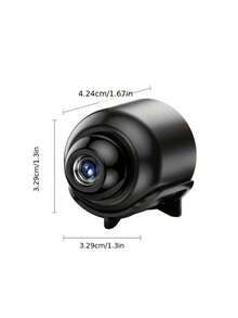 1-3pcs Mini Wireless Hidden Bullet Camera For Home Use, Wireless WiFi Security Surveillance Camera, No Battery Needed USB Powered, With HD Night Vision, Motion Detection, Remote Control Via Mobile Phone, Easy Installation, Suitable For Indoor/Outdoor Pet/Elderly Monitoring, Home/Recording/Evidence Collection. - Black - View 4