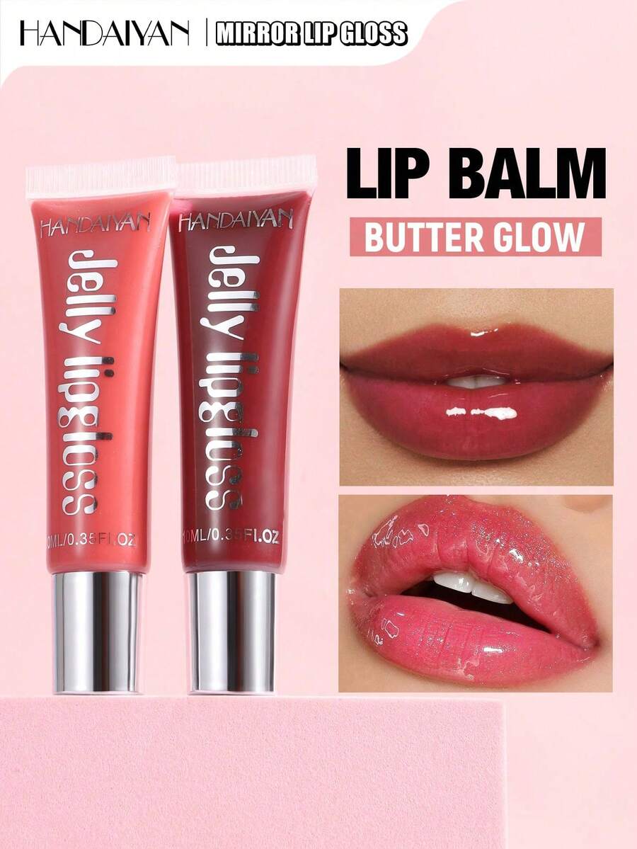 HANDAIYAN Moisturizing Glass Lip Gloss, Reflective Lip Tint For Daily Makeup, Party, Holiday, Travel, Portable Spring/Summer Essential - Multicolor - View 1