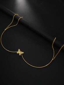 New Arrival Niche Butterfly Necklace-Style Body Chain, Popular For Evening Party & Nightclub, Sexy Body Jewelry For Women - Black - View 4
