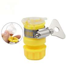 1-Pack Universal Faucet Adapter For Garden Hose With Control Valve Switch, Multifunctional Plastic Connector For Irrigation Systems, Suitable For Standard European And American Threads - Connector - View 5