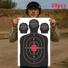 10/20/50/100 Pack 12x18 Inch Human Silhouette Shooting Targets - Professional Marksmanship Training Paper For BB Guns, Airsoft, Pellet Guns, Handguns & Rimfire - Indoor/Outdoor Range Accuracy Practice - Multicolor - View 6