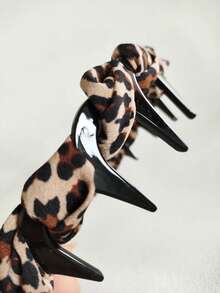 1件新款豹纹休闲时尚派对可爱性感街头优雅女士发箍，百搭经典四季女孩发饰 - 豹紋 - 查看 7