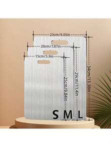 Stainless Steel Cutting Board, Double-Sided Kitchen Chopping Board With Hanging Hole, Easy To Clean, Non-Slip Food Prep Board For Meat, Vegetables, Fruits, Kitchen - Silver - View 3