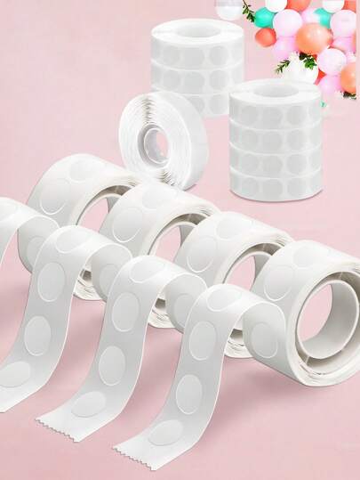 200/600/1000 miếng - Băng keo chấm hai mặt trong suốt, độ trong cao, không để lại dấu vết, dùng để trang trí bóng bay, đồ dùng tiệc tùng, phụ kiện bóng bay.